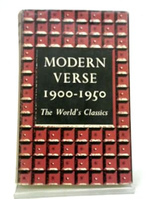 Seller image for Modern Verse 1900-1950 for sale by World of Rare Books