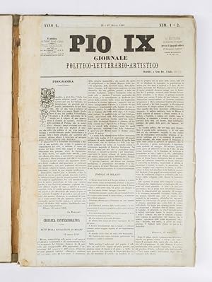 Pio IX Giornale Politico Letterario Artistico