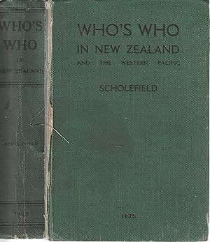 Imagen del vendedor de Who's Who in New Zealand and the Western Pacific 1925. a la venta por Tinakori Books