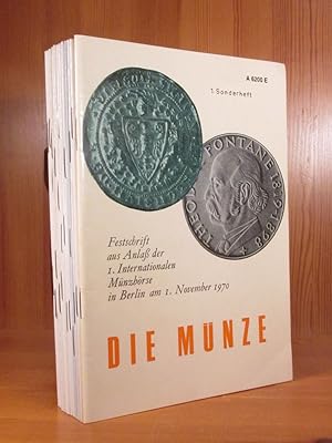 Die Münze. Festschrift aus Anlaß der Internationalen Münzbörse in Berlin, Sonderheft 1 - 11, 13, 14.