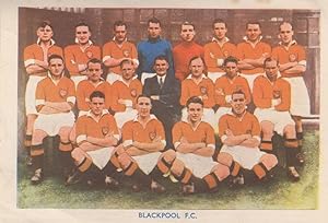 Blackpool FC Shermans Football Pools Famous Teams 1938 Ephemera