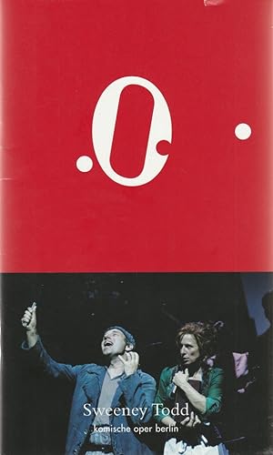 Bild des Verkufers fr Programmheft Stephen Sondheim SWEENEY TODD Premiere 26. September 2004 zum Verkauf von Programmhefte24 Schauspiel und Musiktheater der letzten 150 Jahre