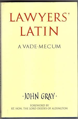 Seller image for Lawyers' Latin: A Vade-mecum for sale by High Street Books