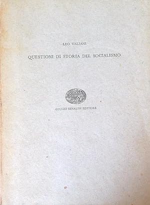 Bild des Verkufers fr Questioni di storia del socialismo zum Verkauf von Librodifaccia