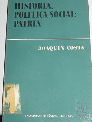 Seller image for Historia politica social: Patria for sale by MIRADOR A BILBAO