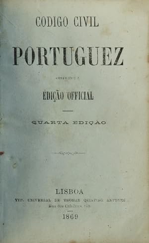 CODIGO CIVIL PORTUGUEZ. [CÓDIGO DE SEABRA COM REPERTORIO ALPHABETICO]