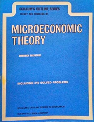 Seller image for THEORY AND PROBLEMS OF MICROECONOMIC THEORY. for sale by Livraria Castro e Silva