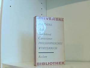 Bild des Verkufers fr Philosophisches Wrterbuch: Abb, Beichtkind, Cartesainer. zum Verkauf von Book Broker