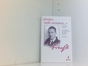 Seller image for Denken heit verndern. Erinnerungen an Brecht for sale by Book Broker