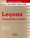 Image du vendeur pour Leons D'introduction Au Droit : Examens & Concours mis en vente par RECYCLIVRE