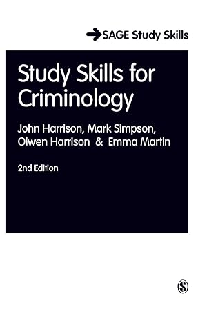 Imagen del vendedor de Study Skills for Criminology a la venta por moluna