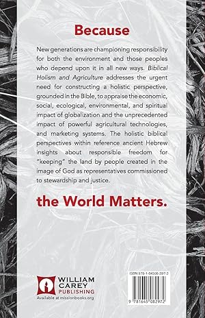 Seller image for Biblical Holism and Agriculture (Revised Edition): Cultivating Our Roots for sale by moluna