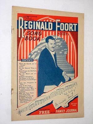 Image du vendeur pour The Reginald Foort Song Book. Was originally Presented with Family Journal 22nd October 1938. mis en vente par Tony Hutchinson