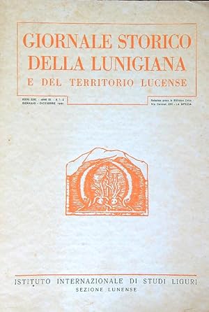 Giornale storico della Lunigiana e del territorio lucense 1-4/gennaio-dicembre 1961.