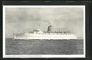 Bild des Verkufers fr Ansichtskarte Passagierschiff Canadian Pacific Liner Empress of Britian, 25.500 tons zum Verkauf von Bartko-Reher