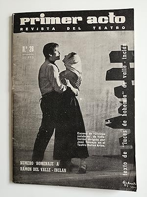 Primer acto : revista del teatro. Nº 28, noviembre 1961 : texto de "Luces de Bohemia" de Valle-In...