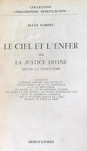 Image du vendeur pour Le Ciel et l'Enfer, ou la Justice divine selon le Spiritisme mis en vente par Librodifaccia