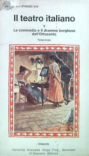 Bild des Verkufers fr Il teatro italiano V tomo III zum Verkauf von Librodifaccia