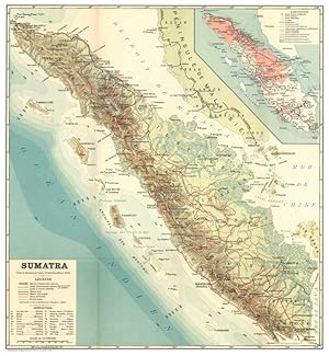 Bild des Verkufers fr Terres et Peuples de Sumatra - Carte gnrale zum Verkauf von Antiquariat  Fines Mundi