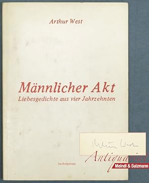 Bild des Verkufers fr Mnnlicher Akt. Liebesgedichte aus vier Jahrzehnten. zum Verkauf von Antiquariat MEINDL & SULZMANN OG