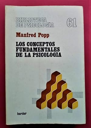 Seller image for Los Conceptos Fundamentales de la Psicologa. for sale by Carmichael Alonso Libros