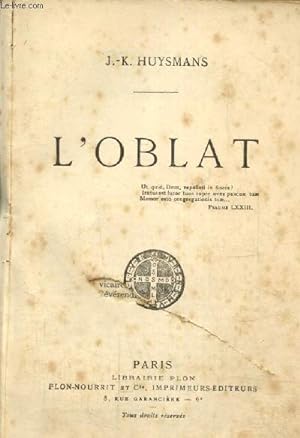 Seller image for L'Oblat for sale by Le-Livre