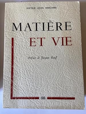 Seller image for Matire et Vie for sale by Librairie Axel Benadi