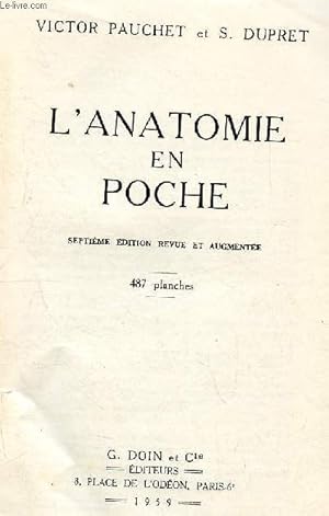 Imagen del vendedor de l'anatomie en poche - 7me dition - 487 planches a la venta por Le-Livre