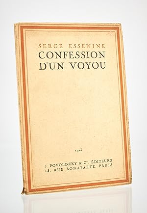Imagen del vendedor de Confession d'un voyou a la venta por Librairie Le Feu Follet