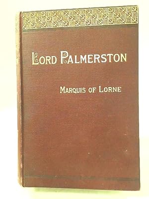 Bild des Verkufers fr Viscount Palmerston Kg zum Verkauf von World of Rare Books