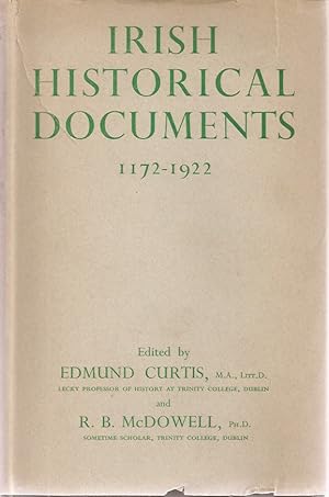 Image du vendeur pour IRISH HISTORICAL DOCUMENTS, 1172-1922. mis en vente par Chanticleer Books, ABAA