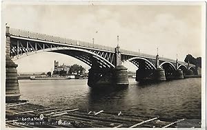 AK Offenbach a. Main. Mainbrücke mit Blick auf Undine. ca. 1930