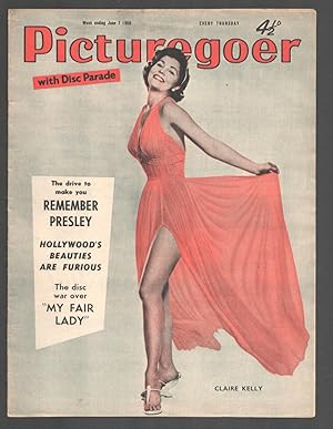 Imagen del vendedor de Picturegoer 6/7/1958-Claire Kelly cover-Remember Elvis-Johnnie Ray-published in UK-pix-info-VG/FN a la venta por DTA Collectibles