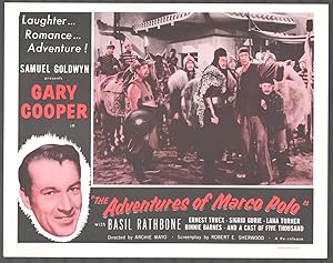 Imagen del vendedor de Adventures of Marco Polo 11x14 Title Lobby Card Gary Cooper Ernest Truex a la venta por DTA Collectibles