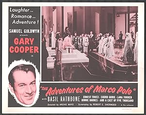 Imagen del vendedor de Adventures of Marco Polo 11x14 Title Lobby Card Gary Cooper a la venta por DTA Collectibles