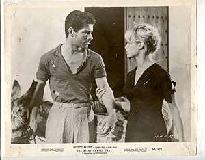 Seller image for Night Heaven Fell #73-1958-8 x 10 B&W theater used movie still-Brigitte Bardot & Stephen Boyd-G for sale by DTA Collectibles