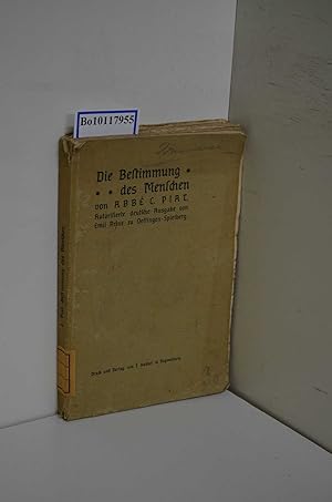 Seller image for Die Bestimmung des Menschen for sale by ralfs-buecherkiste