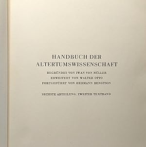 Seller image for Handbuch der archologieim rahmen des handbuchs der altertumswissenschaft - VI. 2 (texte) + VI. 2 (Taf.) for sale by crealivres