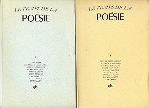 LE TEMPS DE LA POESIE. Cahiers 1 à 6. COMPLET Textes de Renè CHAR, LORCA, NERUDA, MICHAUX etc.