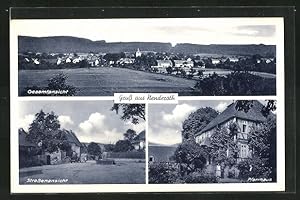 Ansichtskarte Nenderoth, Strassenpartie, Pfarrhaus