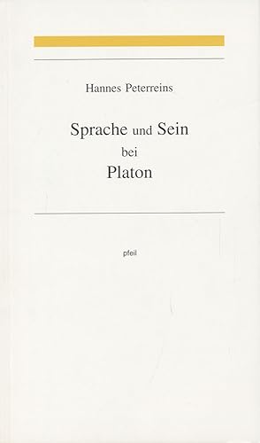 Bild des Verkufers fr Sprache und Sein bei Platon. zum Verkauf von Antiquariat Lenzen
