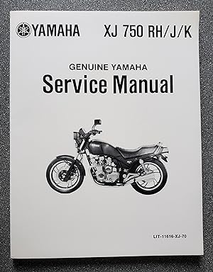 Genuine Yamaha Service Manual: XJ750RH Supplement; XJ650G Manual