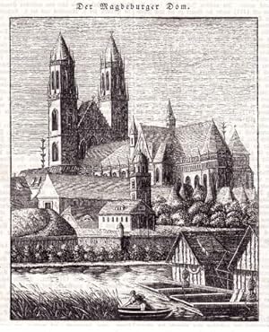 Der Magdeburger Dom. Holzstich.
