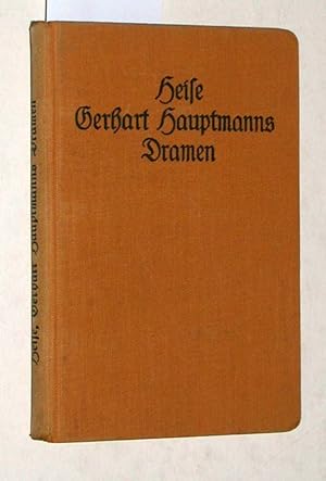 Seller image for (Einbandtitel:) Gerhart Hauptmanns Dramen = Das Drama der Gegenwart. Analysen zeitgenssischer Bhnenwerke. for sale by Versandantiquariat Kerstin Daras