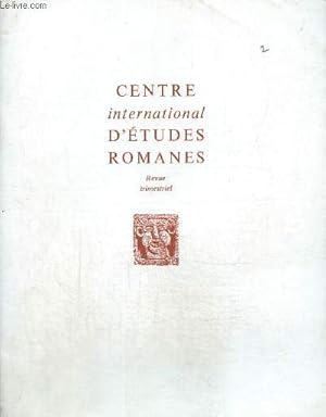 Seller image for Centre international d'tudes romaines, n1 (1973) : for sale by Le-Livre