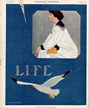 Seller image for Life Magazine, Volume LV, No. 1451: August 18, 1910 (NAUTICAL NUMBER) for sale by Dorley House Books, Inc.