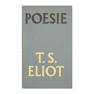 T. S. Eliot - Poesie