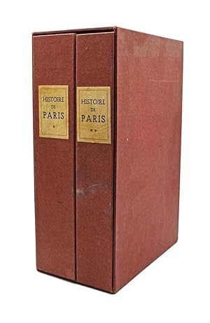 Rene Heron de Villefosse - Histoire de Paris - 2 volumi con cofanetto originale