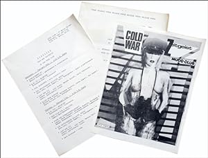 Bild des Verkufers fr Press Release for the Cold War Zeitgeist at the Mudd Club zum Verkauf von Specific Object / David Platzker