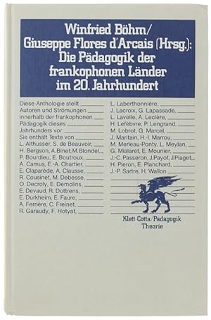 Seller image for DIE PDAGOGIK DER FRANKOPHONEN LANDER IM 20. JAHRHUNDERTS.: for sale by Bergoglio Libri d'Epoca